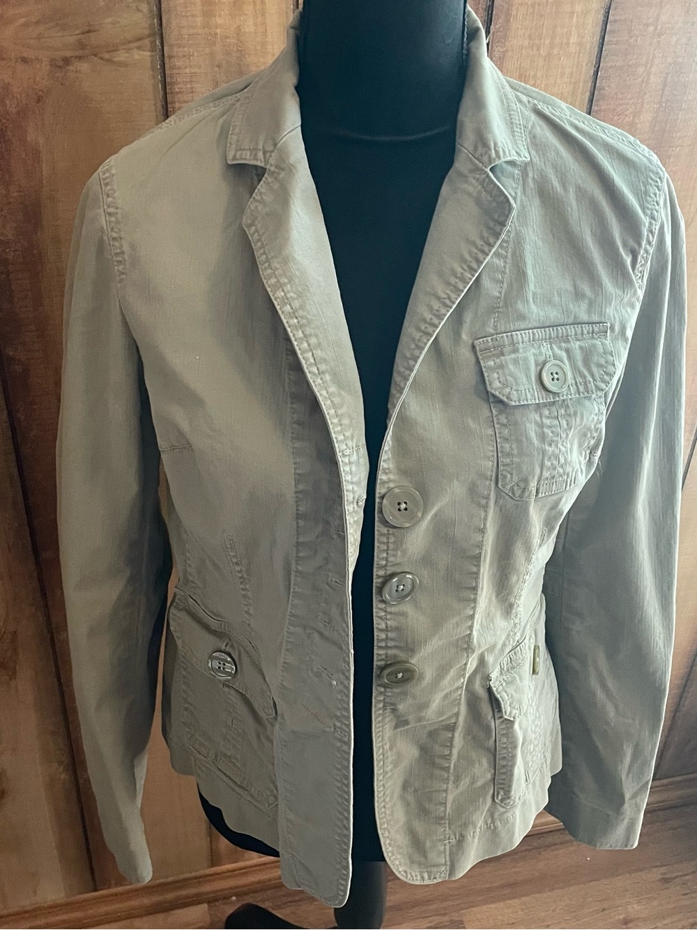 Rafaella Olive Green Utility Jacket